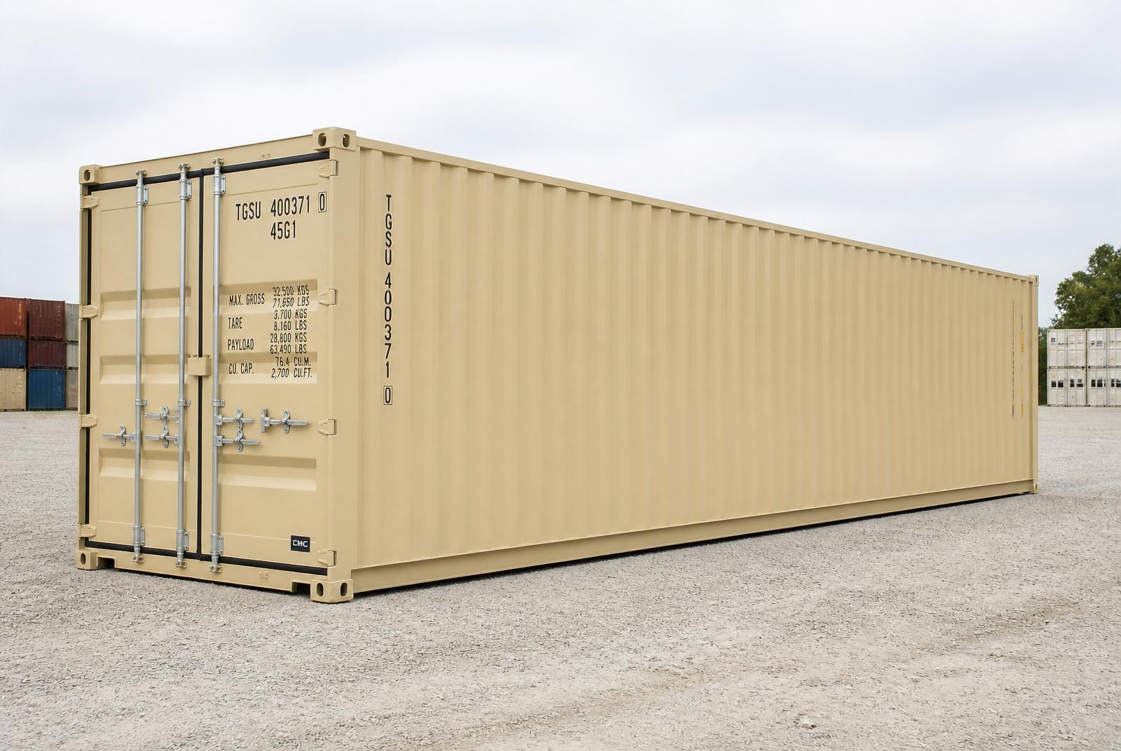 Cube Box Photo Front View Shipping Containers for Sale Nationwide | Container Connect USA